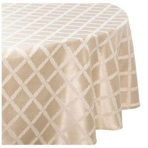 Elegant Tan Tablecloth